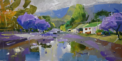 Slow Afternoon 60x120cm Acrylic On Canvas