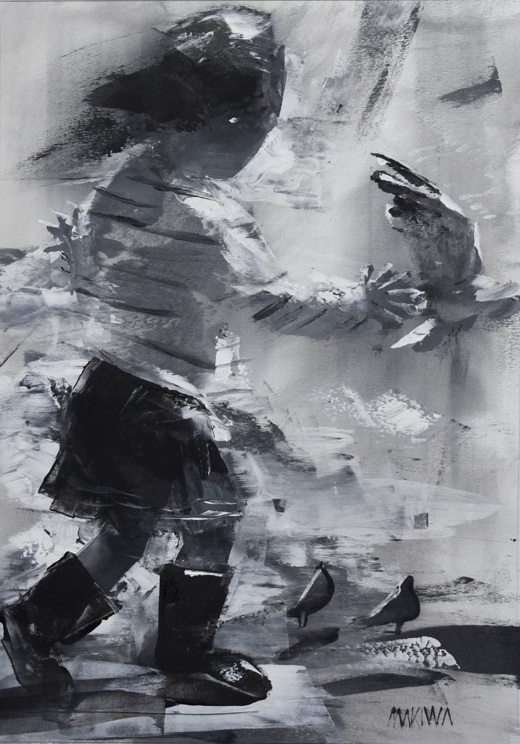 Small Flight 50x35cm Acrylic On Canvas