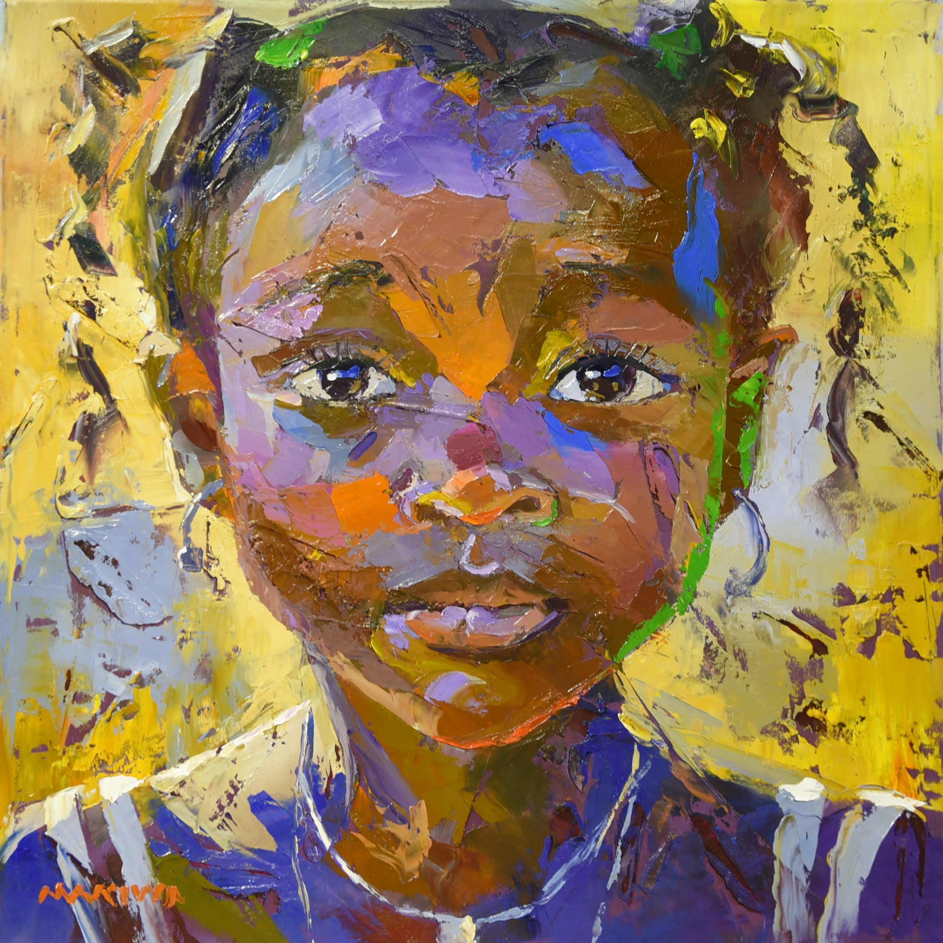 Solace 55x55cm Oil On Canvas