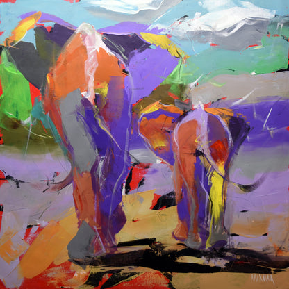 Steps of Wisdom 100x100cm Acrylic On Canvas