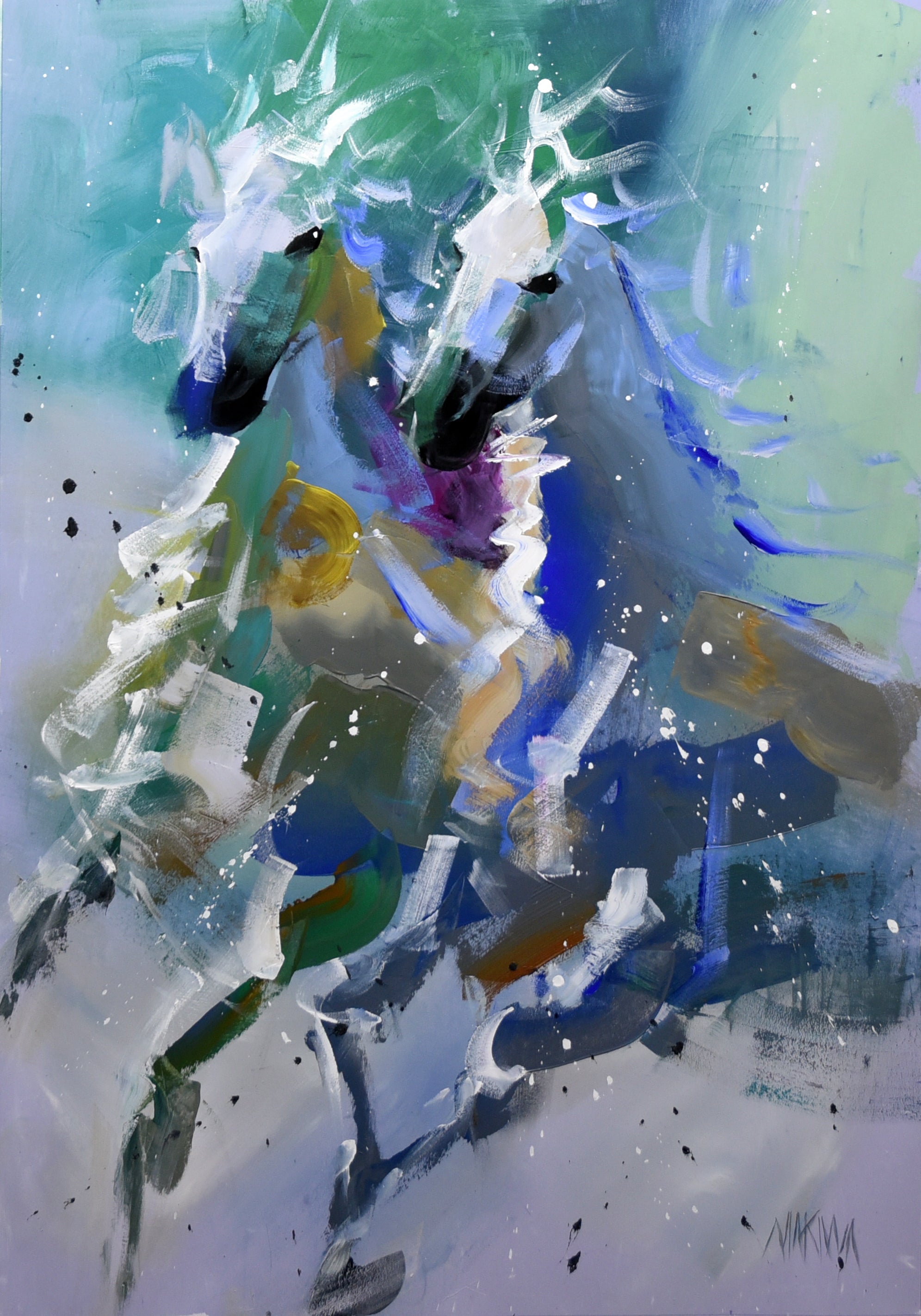 Storm Riders 100x70cm Acryic On Canvas