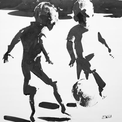 Street Champions  55x55cm Acrylic On Canvas