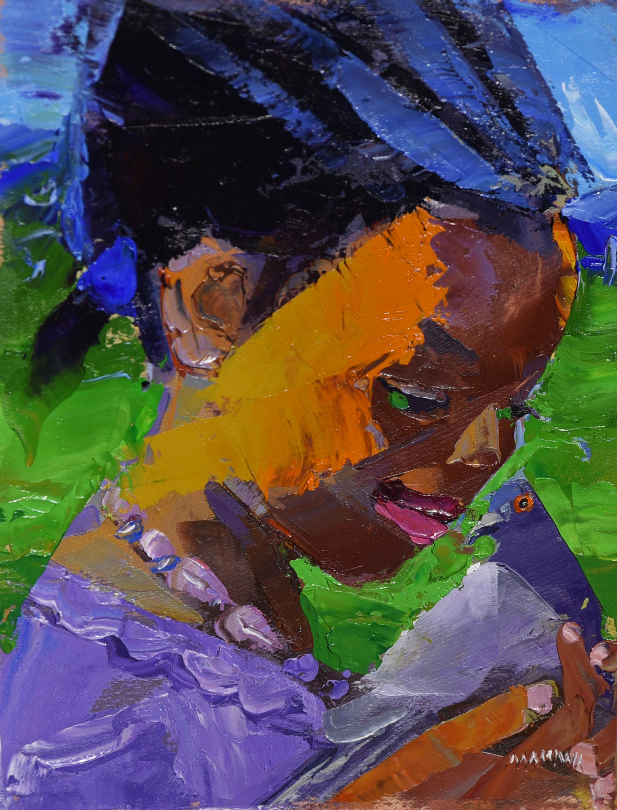 Tender Watch 21x16cm Oil On Canvas