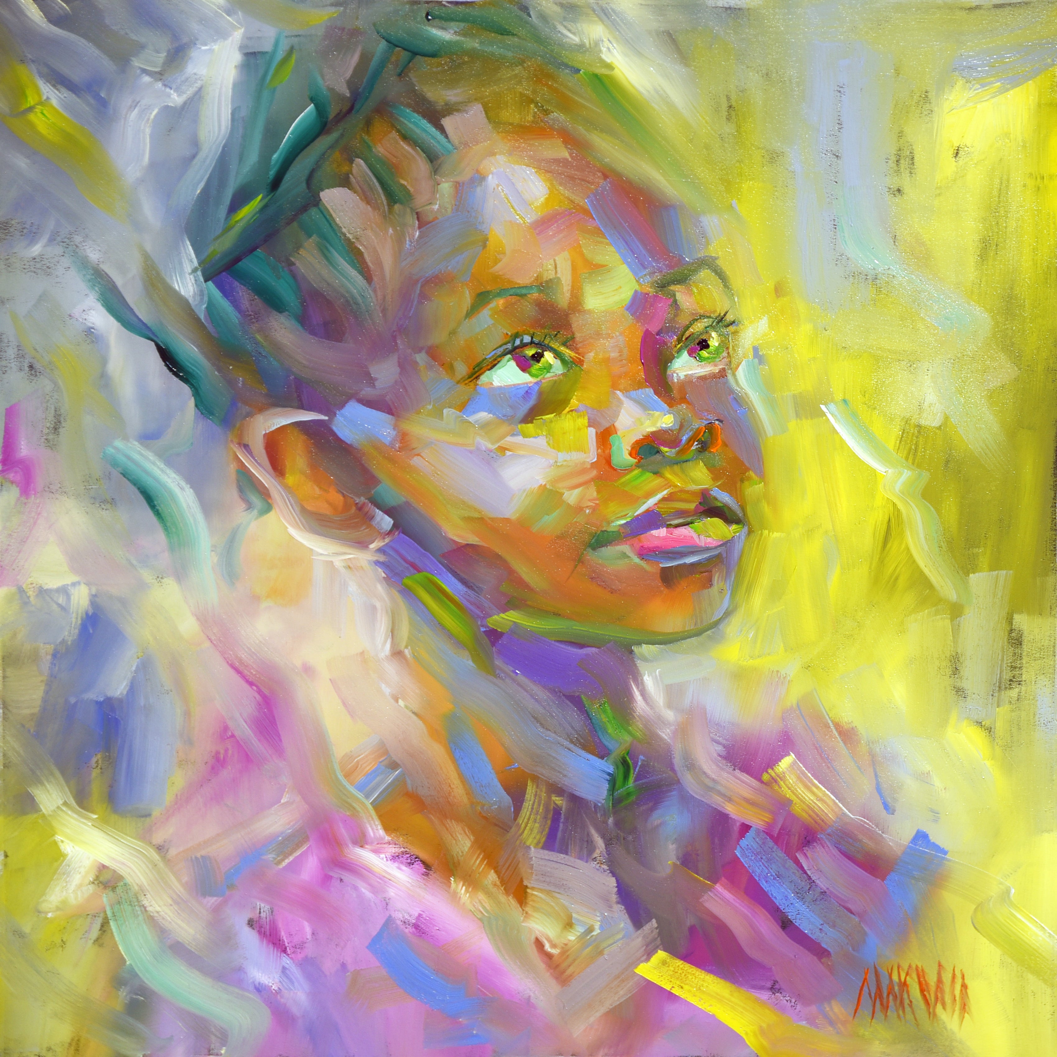 The Bright Thought 55x55cm Oil On Canvas.jpg