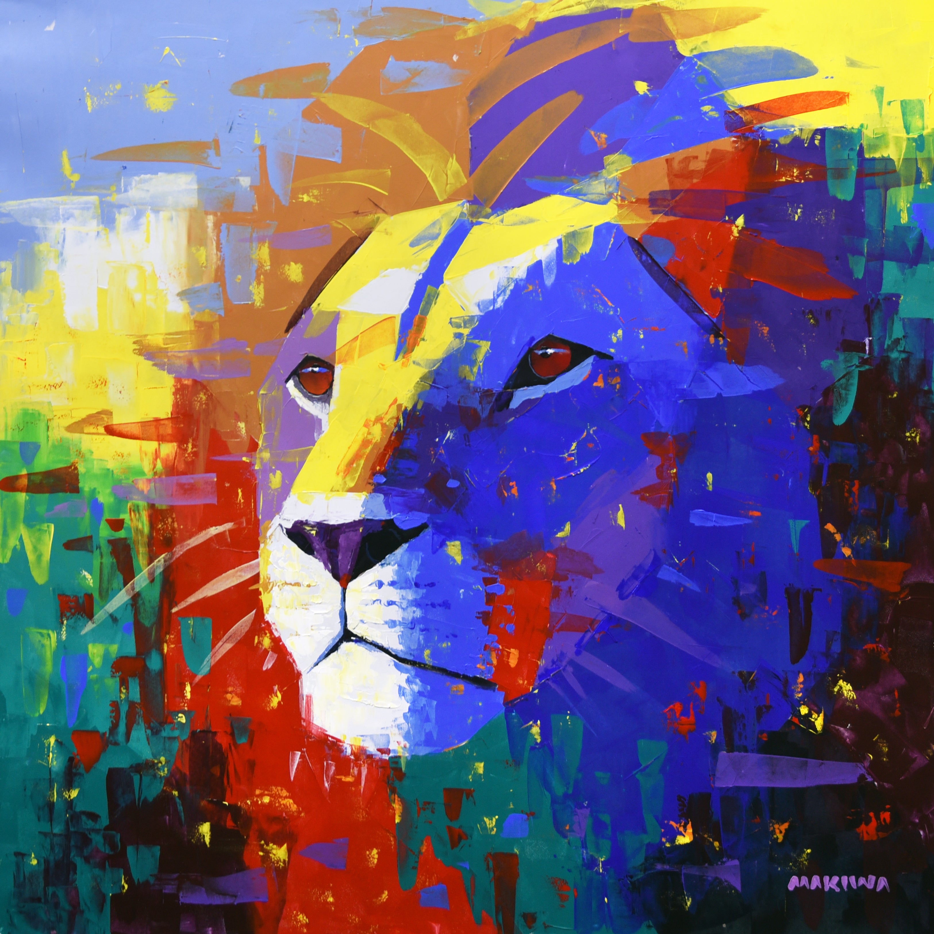 The Daydreamer 100x100cm Acrylic On Canvas