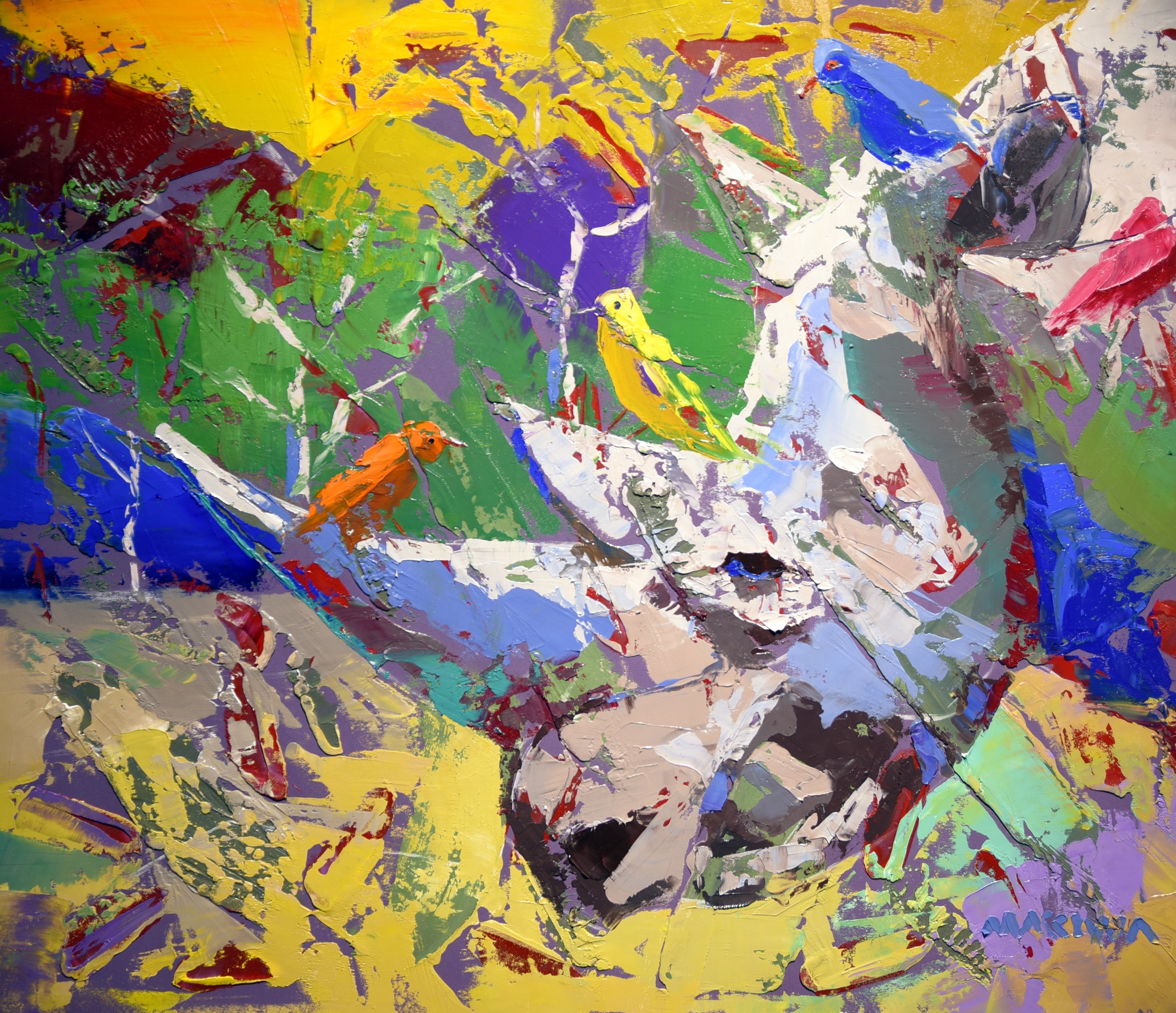 The Gentle Giant’s Choir 56x65cm Oil On Canvas