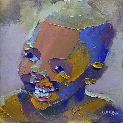 The Happy Boy 20x20cm Oil on Canvas