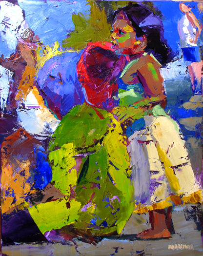 The Indian Girl 71x56cm  Oil on Canvas