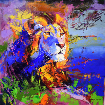 The Land Remembers His Name 80x80cm Oil On Canvas