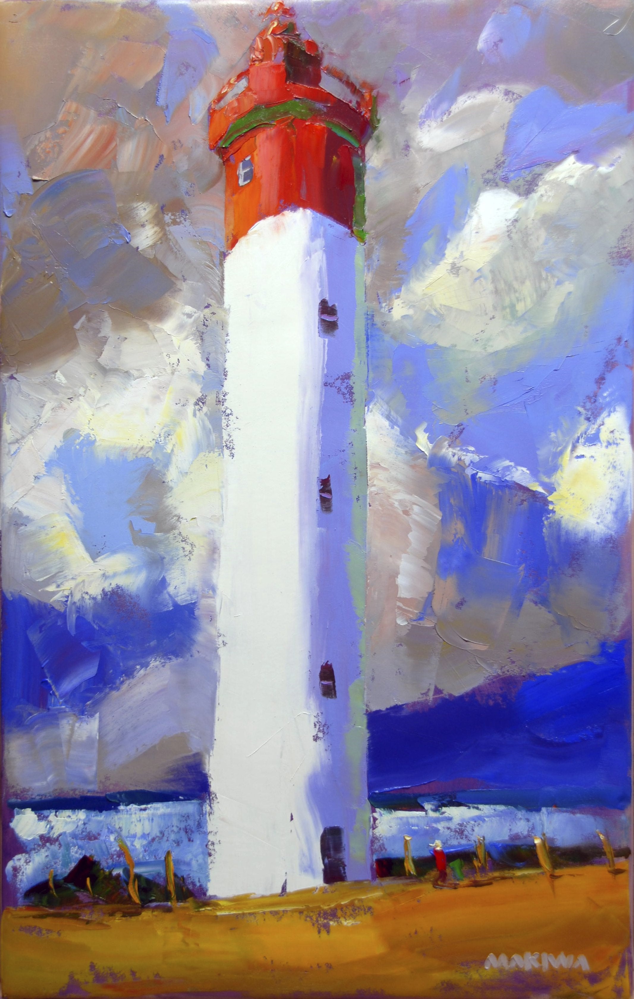 The Lighthouse at Noon 56x91cm