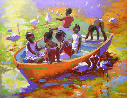 The Little Expedition 100x130cm Acrylic On Canvas