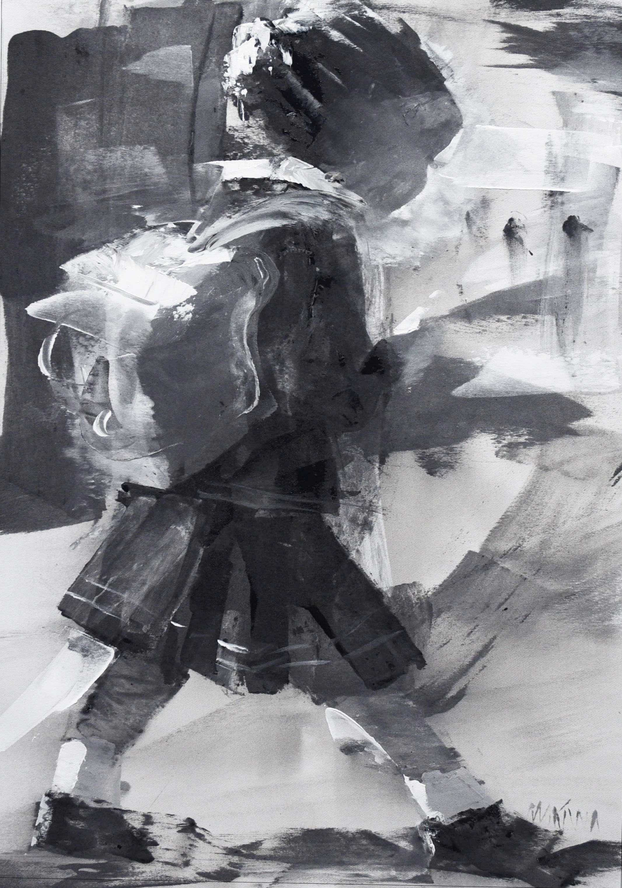 The Long Walk from School  50x35cm Acrylic On Canvas.jpg