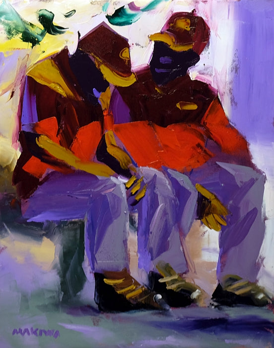 The Petrol Guys 71x56cm Oil on Canvas