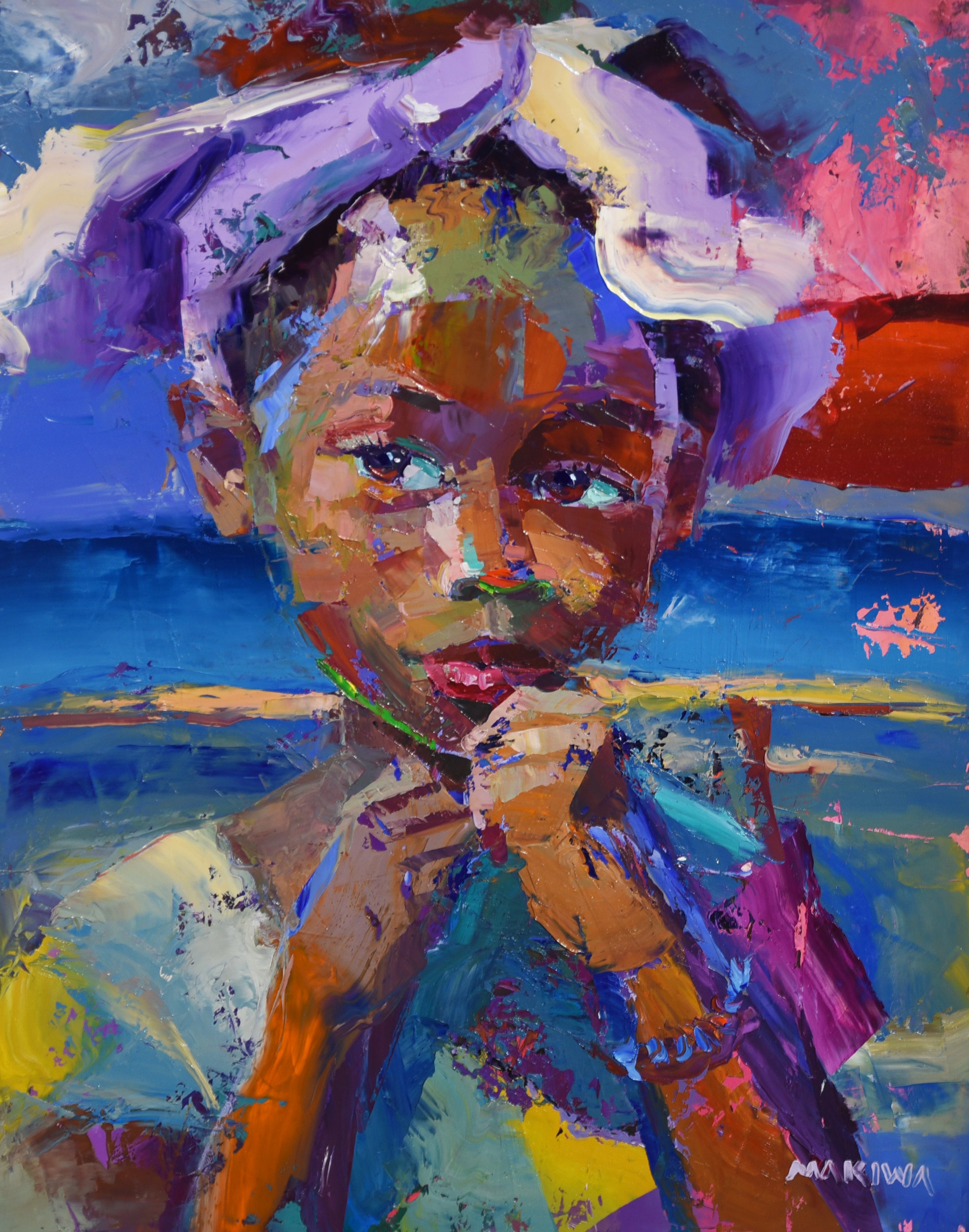 The Quiet Question 71x56cm Oil On Canvas