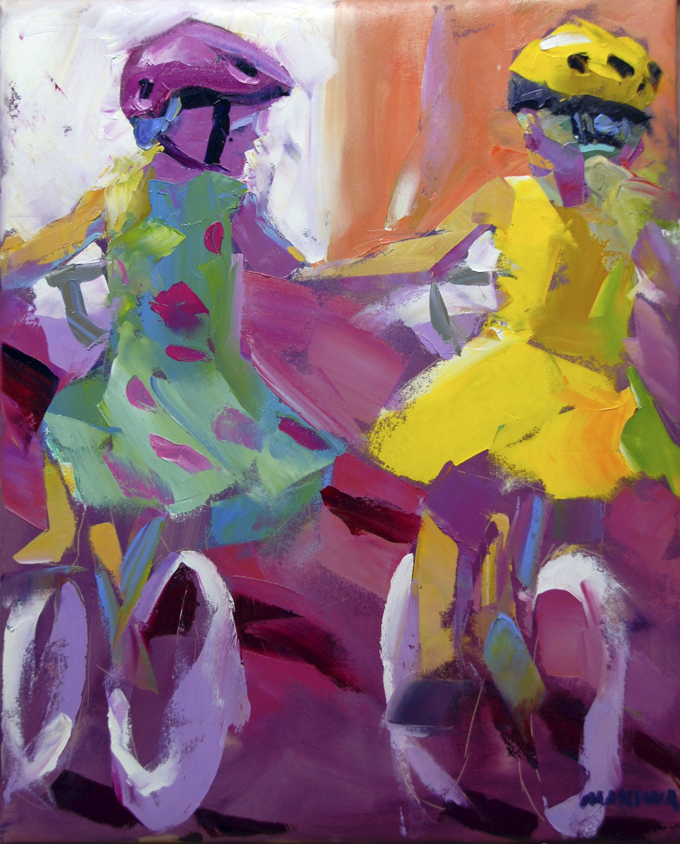 The Ride 71x56cm Oil on Canvas