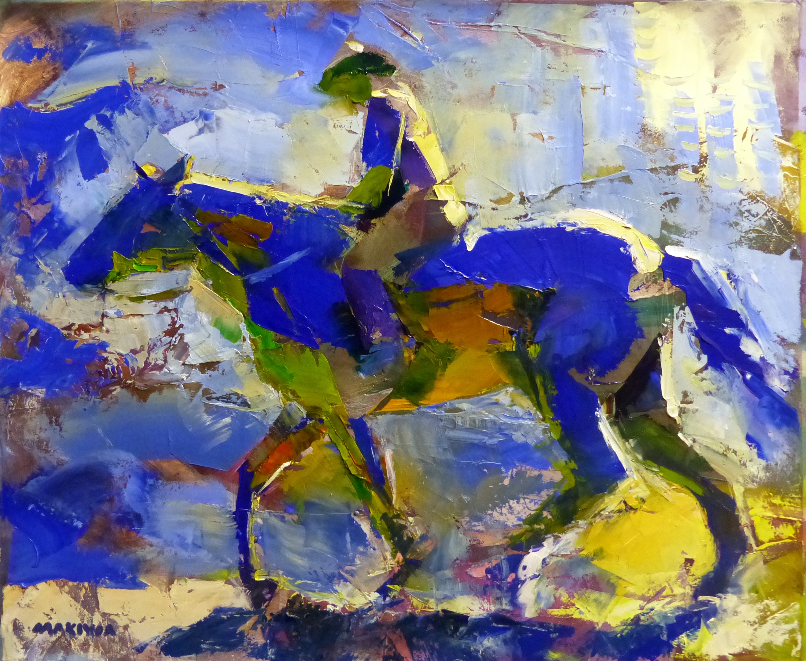 The Rider 68x80cm Oil on Canvas