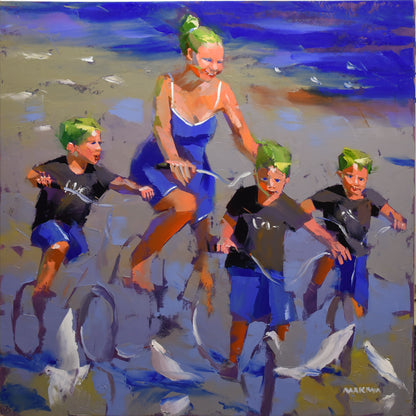 The Riders 100x100cm Oil on Canvas