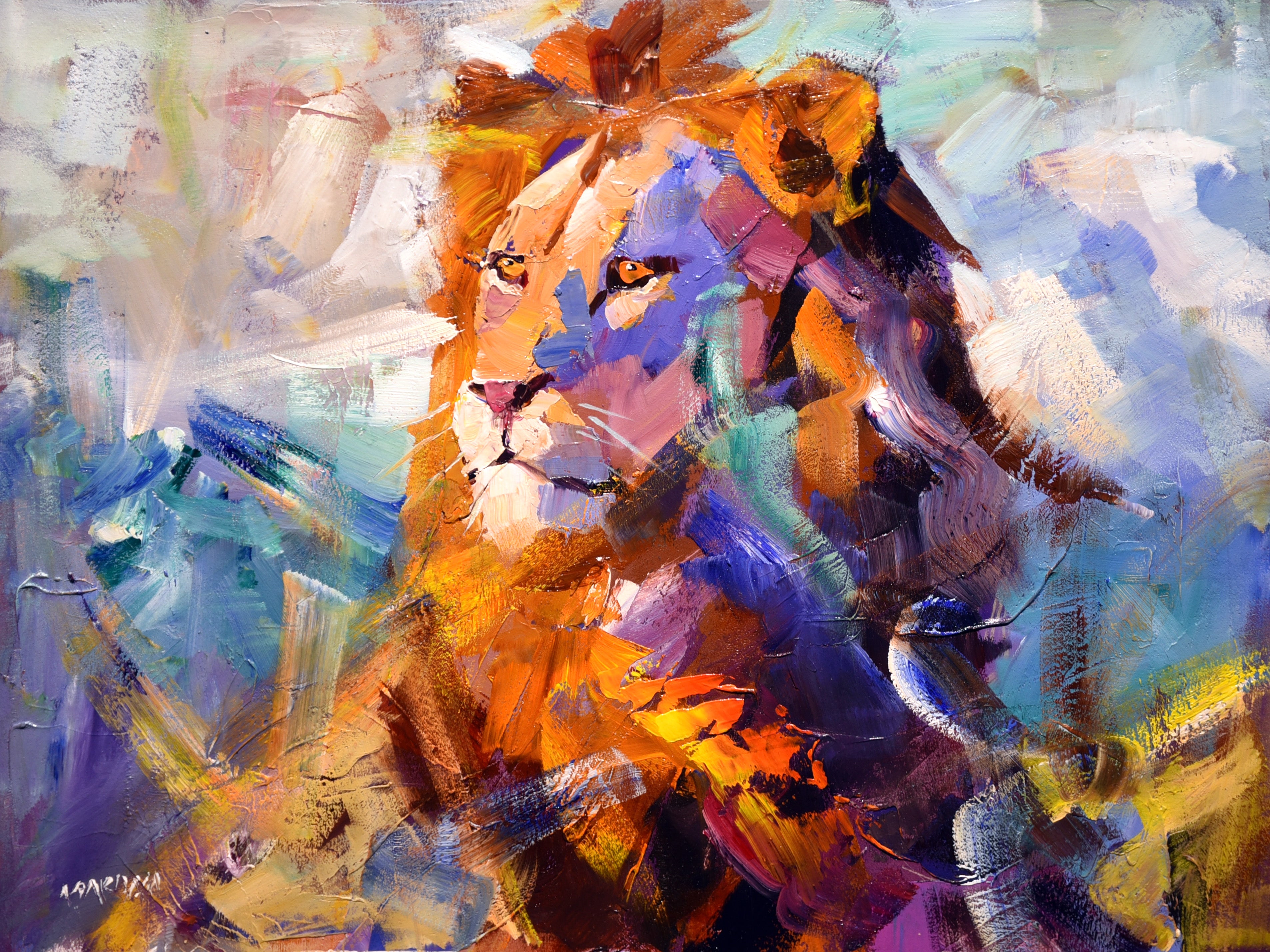 The Silent King 30x40cm Oil On Canvas