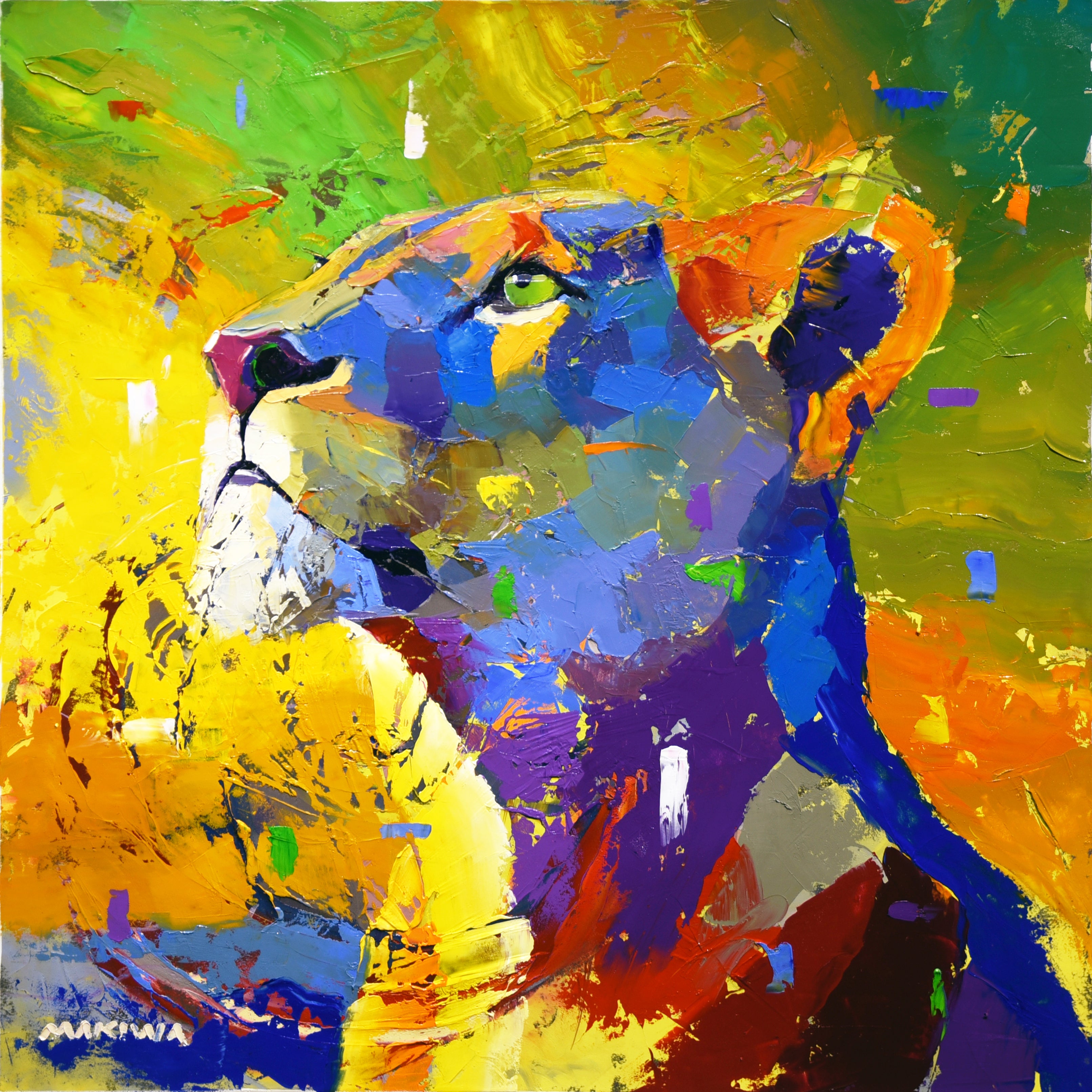 The Sky Is the Limit 80x80cm Oil On Canvas