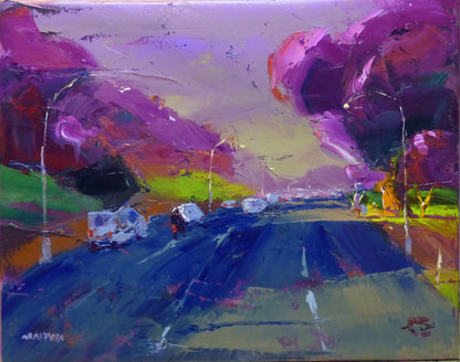 To the City 56x71cm Oil on Canvas