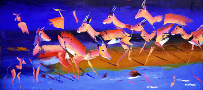 Twilight Harmony 80x180cm Oil on Canvas