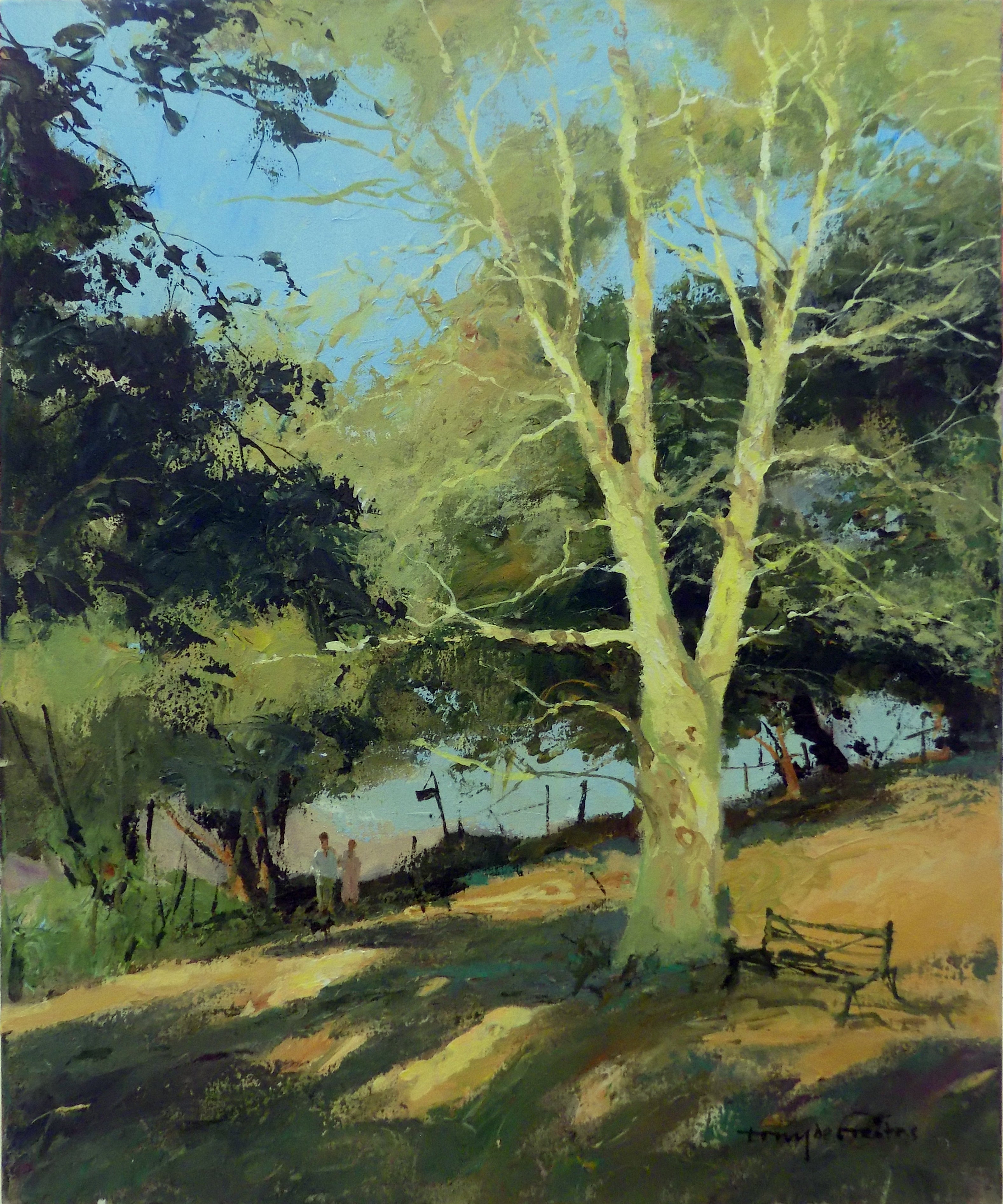 Under the Fever Tree 60x50cm Acrylic on Canvas