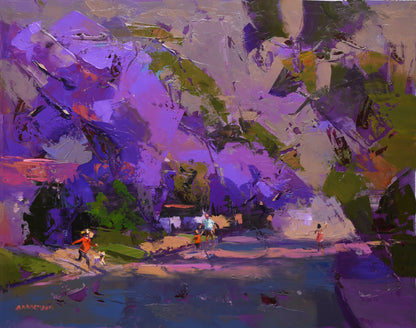 Violet Hour 56x71cm Oil on Canvas