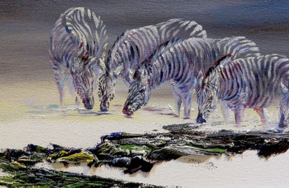 We love our Stripes 30x40cm Oil on Canvas