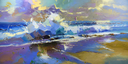 Where the Light Waits 55x110cm Oil On Canvas