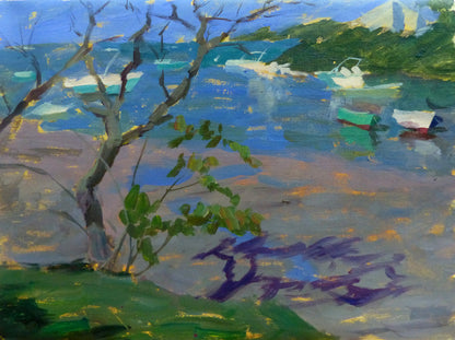 Where the Shore Pauses 30x40cm Oil On Canvas