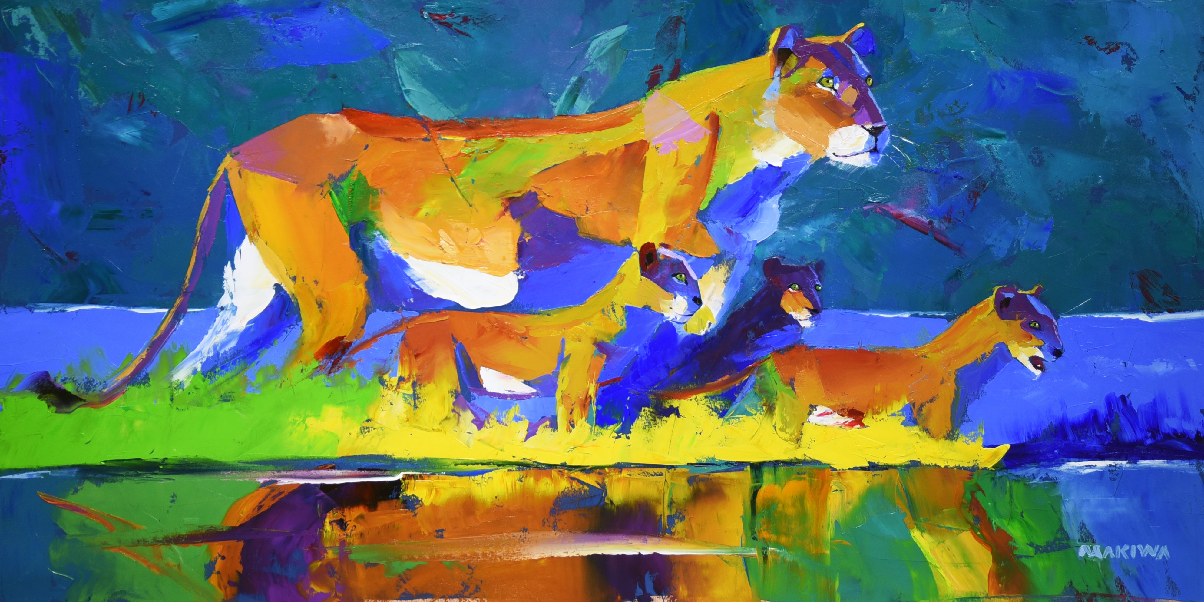 Whispered Horizons 2 50x100cm Oil On Canvas