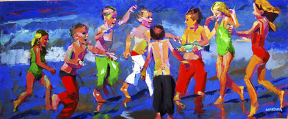 Whose Fish is it Anyway? 80x200cm  Oil on Canvas