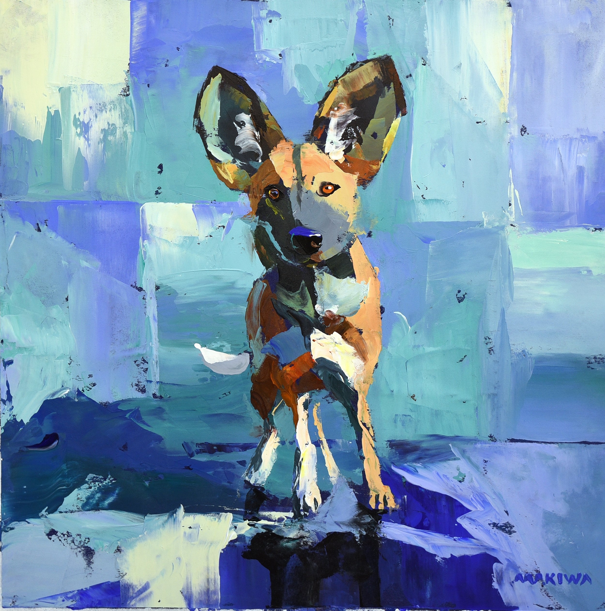 Wild Dog Puppy 50x50cm Acrylic on Canvas.jpg