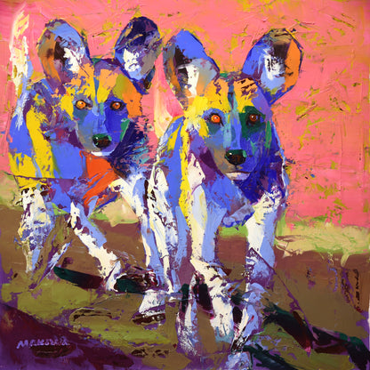 Wild Harmony 55x55cm Oil On Canvas