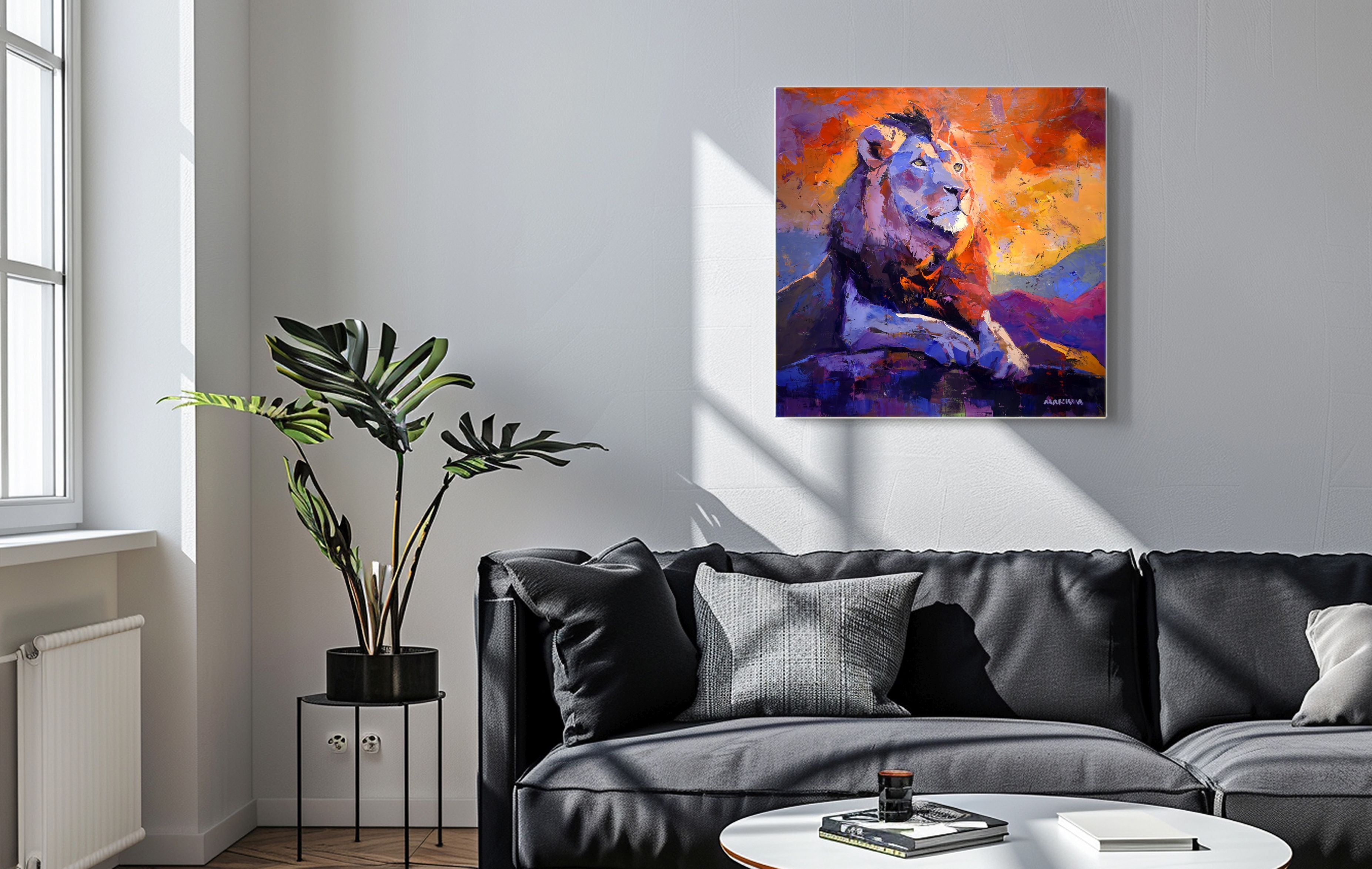 The Eternal King 80x80cm Oil On Canvas
