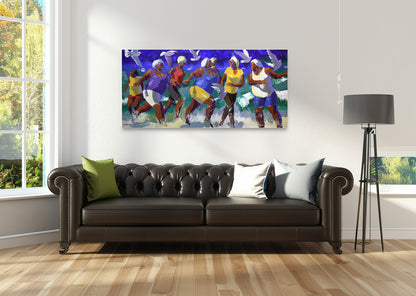 Mzansi Galz 80x170cm Acrylic On Canvas