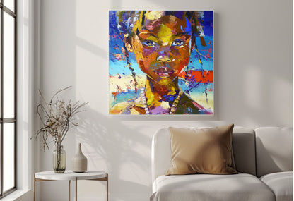 She Carries the Day 80x80cm Oil On Canvas