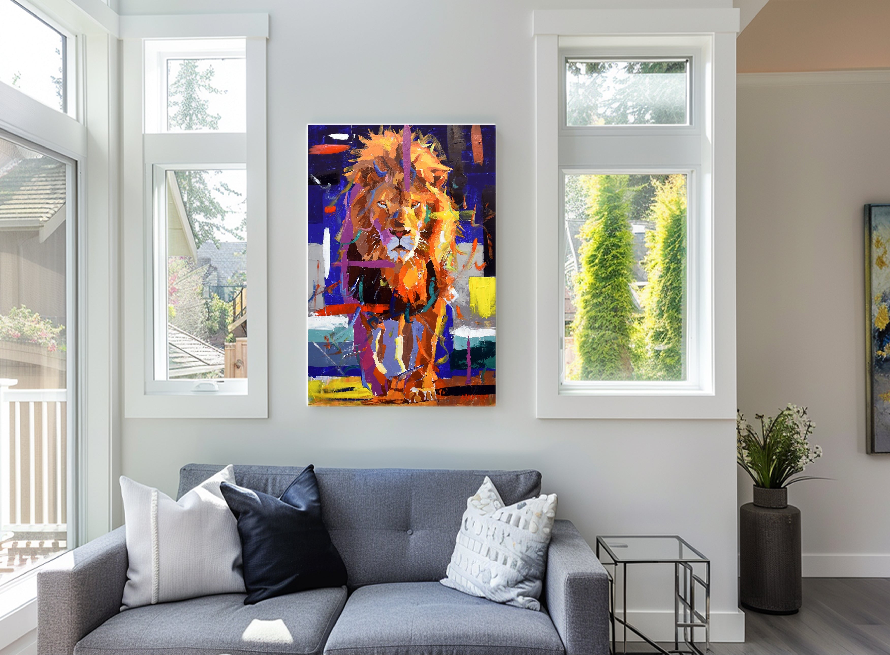 The Jungle King 120x80cm Acrylic on Canvas