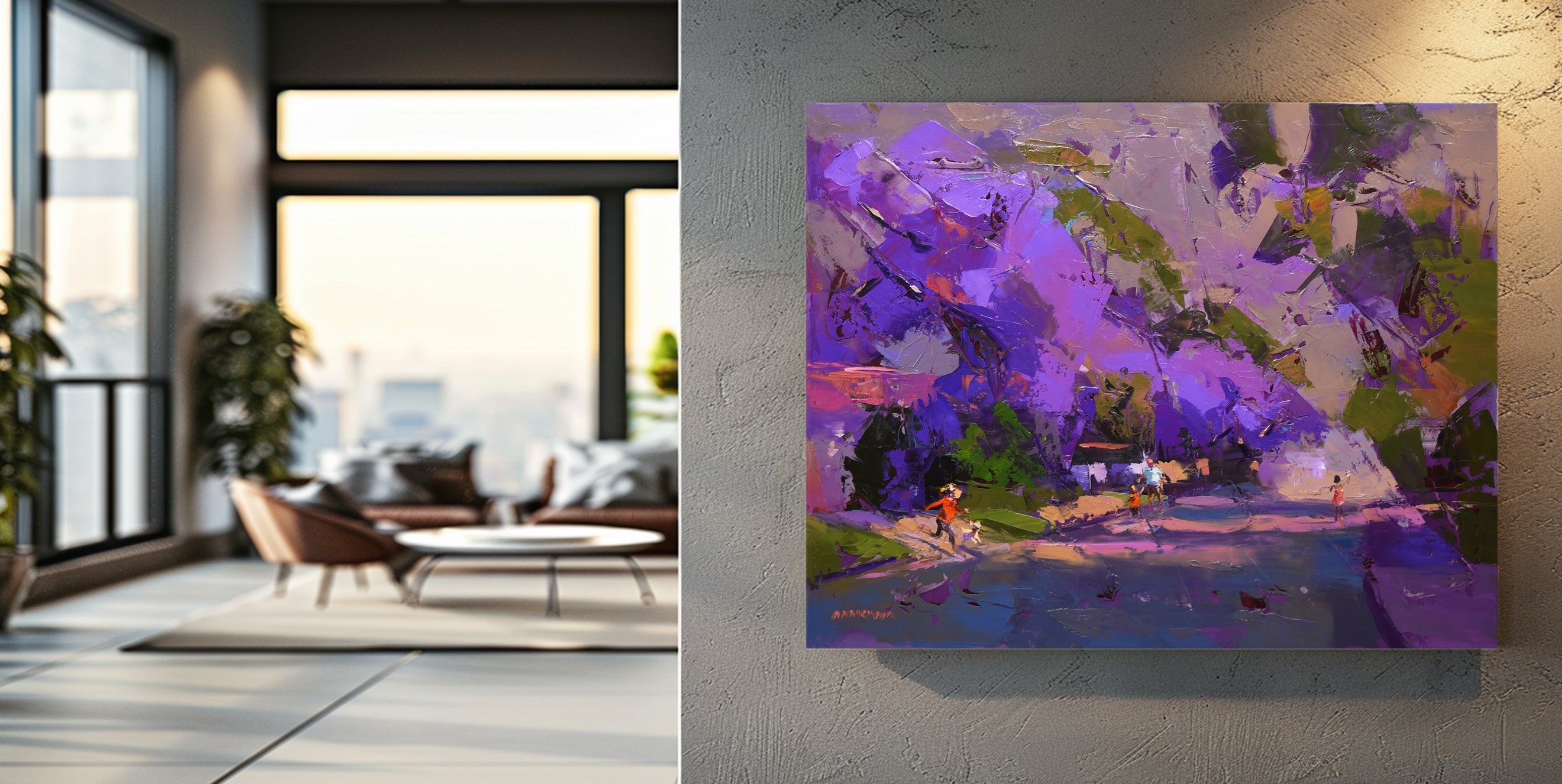 Violet Hour 56x71cm Oil on Canvas