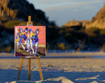 Wild Harmony 55x55cm Oil On Canvas