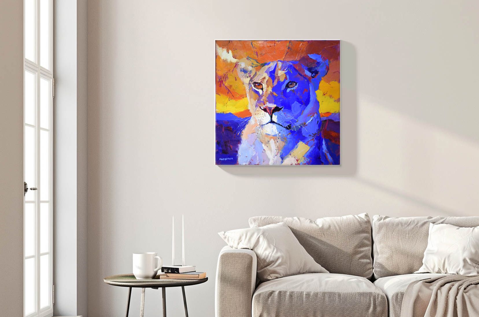 Quiet Strength 70x70cm Oil On Canvas