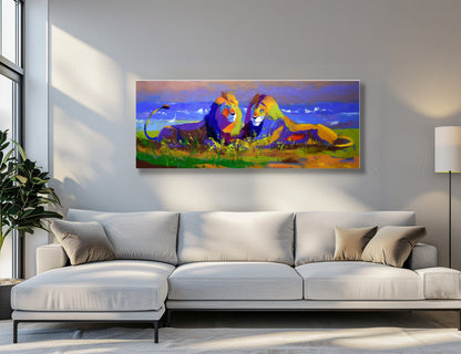 Coastal Kings 55X140cm Oil On Canvas