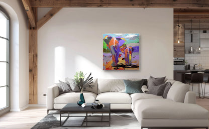 Steps of Wisdom 100x100cm Acrylic On Canvas