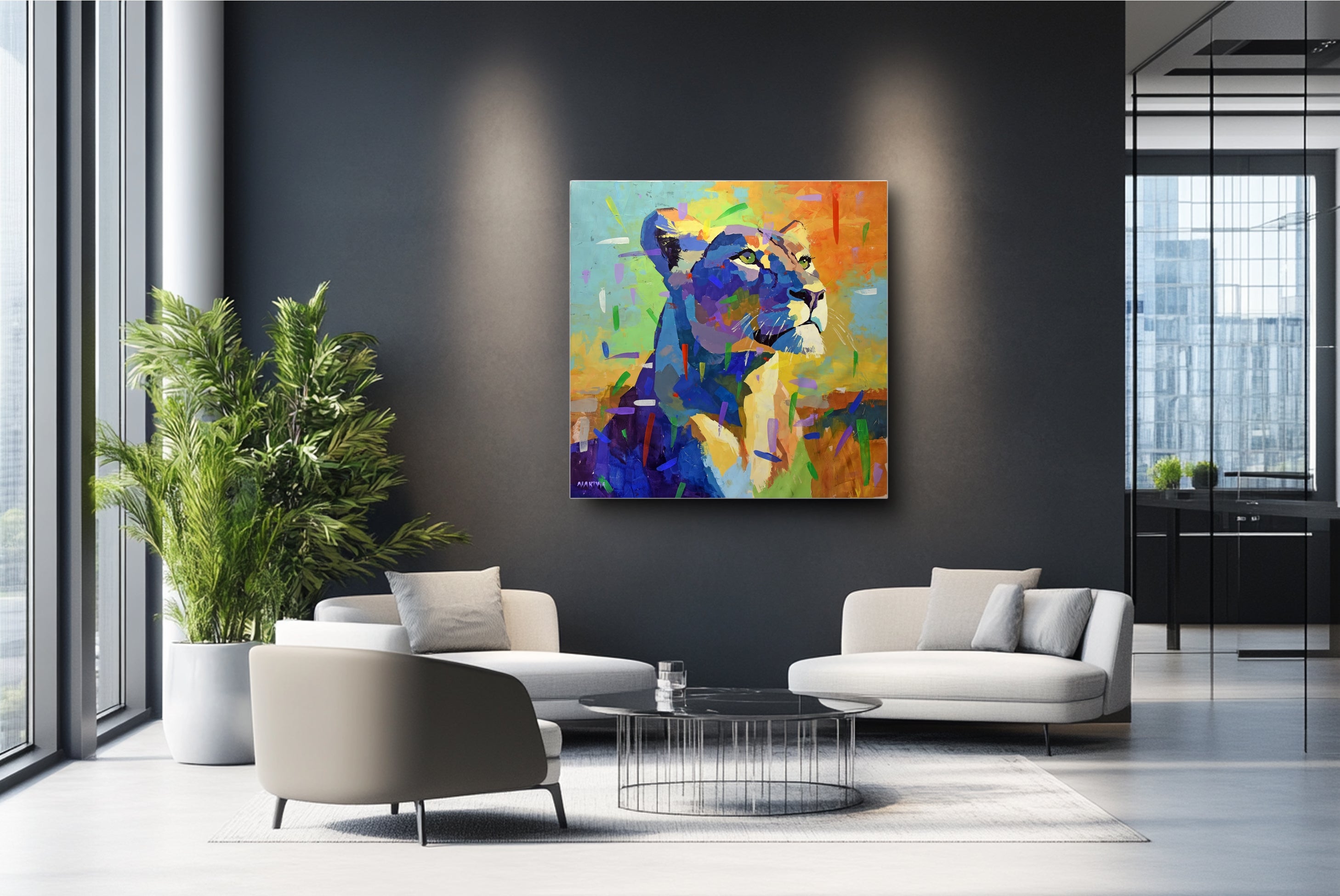 Celestial Huntress 120x120cm Acrylic on Canvas