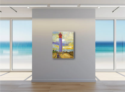 Dawn at the Lighthouse 71x56cm  Oil on Canvas