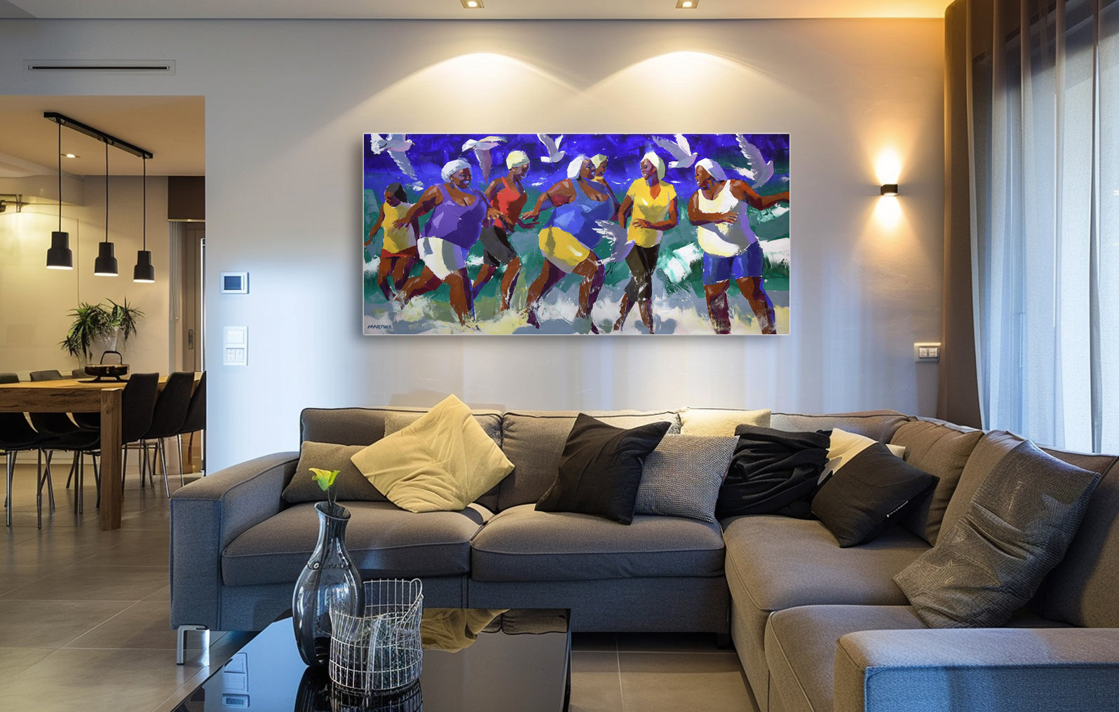 Mzansi Galz 80x170cm Acrylic On Canvas