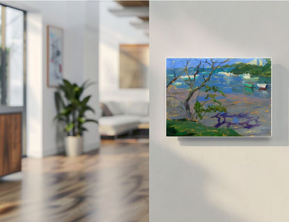 Where the Shore Pauses 30x40cm Oil On Canvas