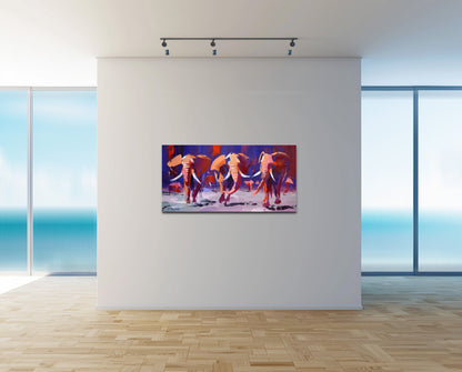 The Trio 70x140cm Acrylic on Canvas