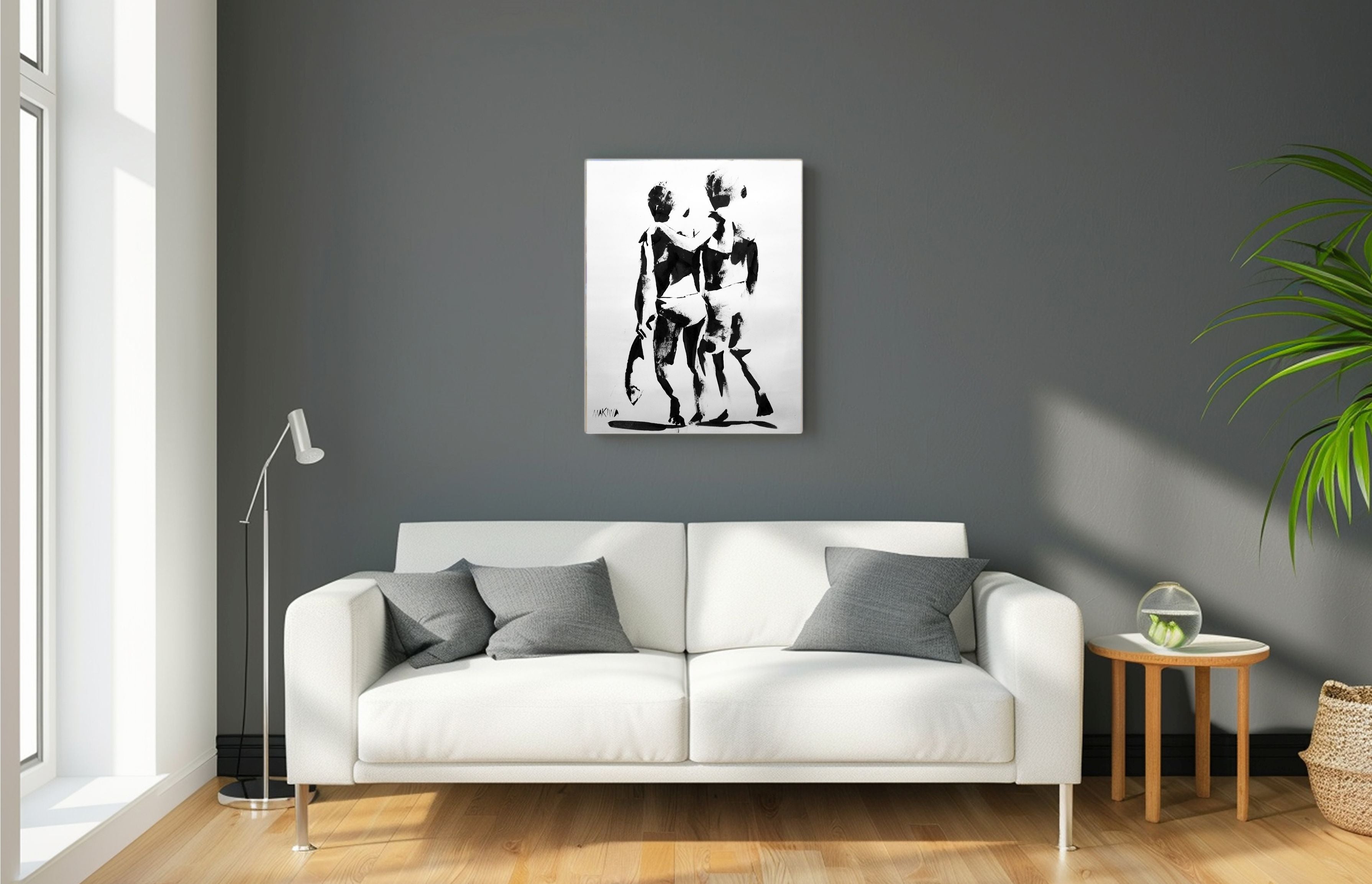 The Quiet Pact 71x56cm Acrylic On Canvas