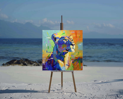 Celestial Huntress 120x120cm Acrylic on Canvas